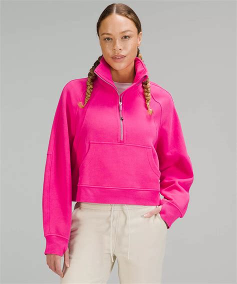 Scuba Oversized Full-Zip Hoodie . Gold Zip. $128 USD. Colour Sonic Pink. Select Size. Size guide. XS/S. M/L. XL/XXL. Add to Bag. Reviews (35) Live Chat (opens a new window) Details. Designed for On the Move; Questions? Bring them on (all of them) Virtual shop with one of our educators.